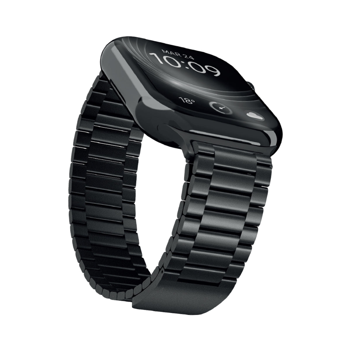 Cinturino di ricambio Matrix in acciaio inox con chiusura magnetica per Apple Watch 38/40/41/42mm