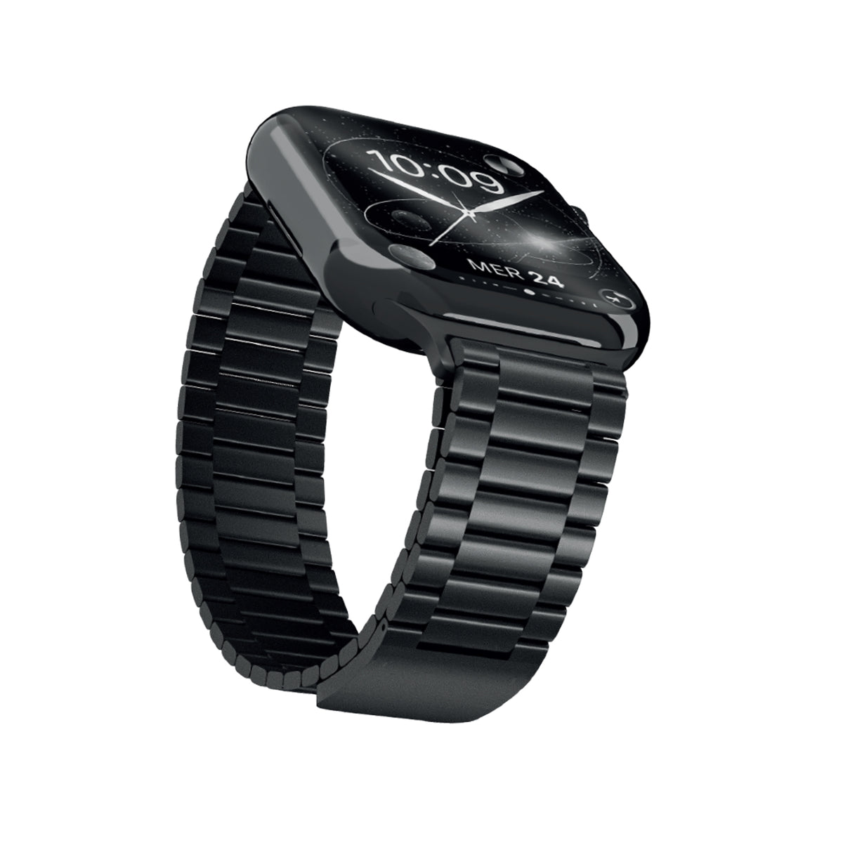 Cinturino di ricambio Matrix in acciaio inox con chiusura magnetica per Apple Watch 38/40/41/42mm