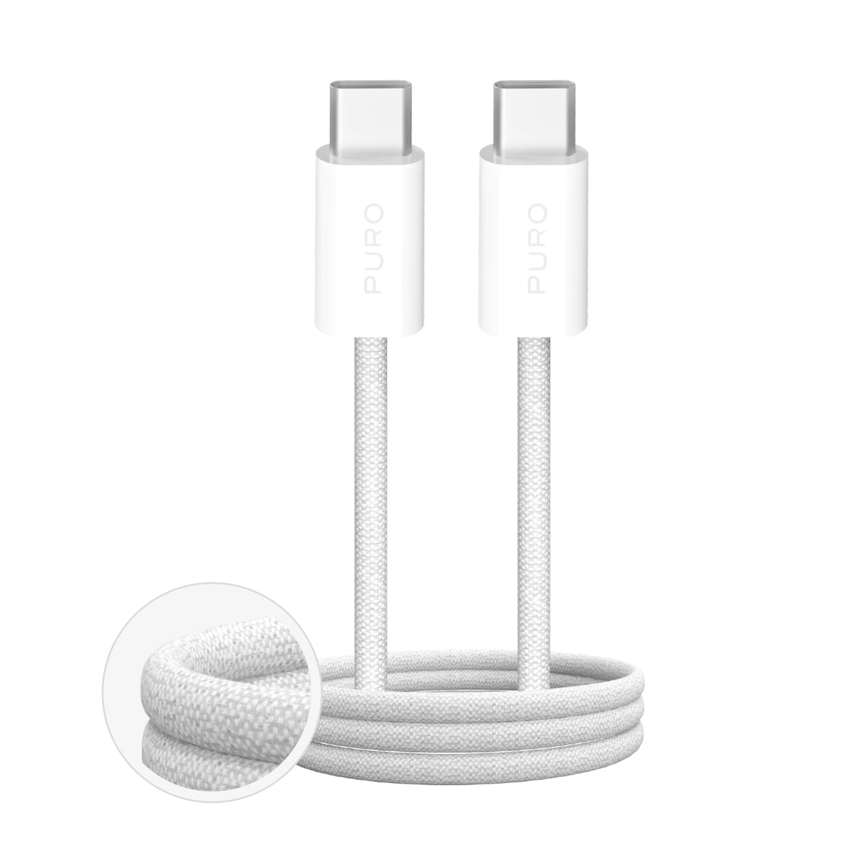 Fabric cable "FABRIK" from USB-C to USB-C, 3m