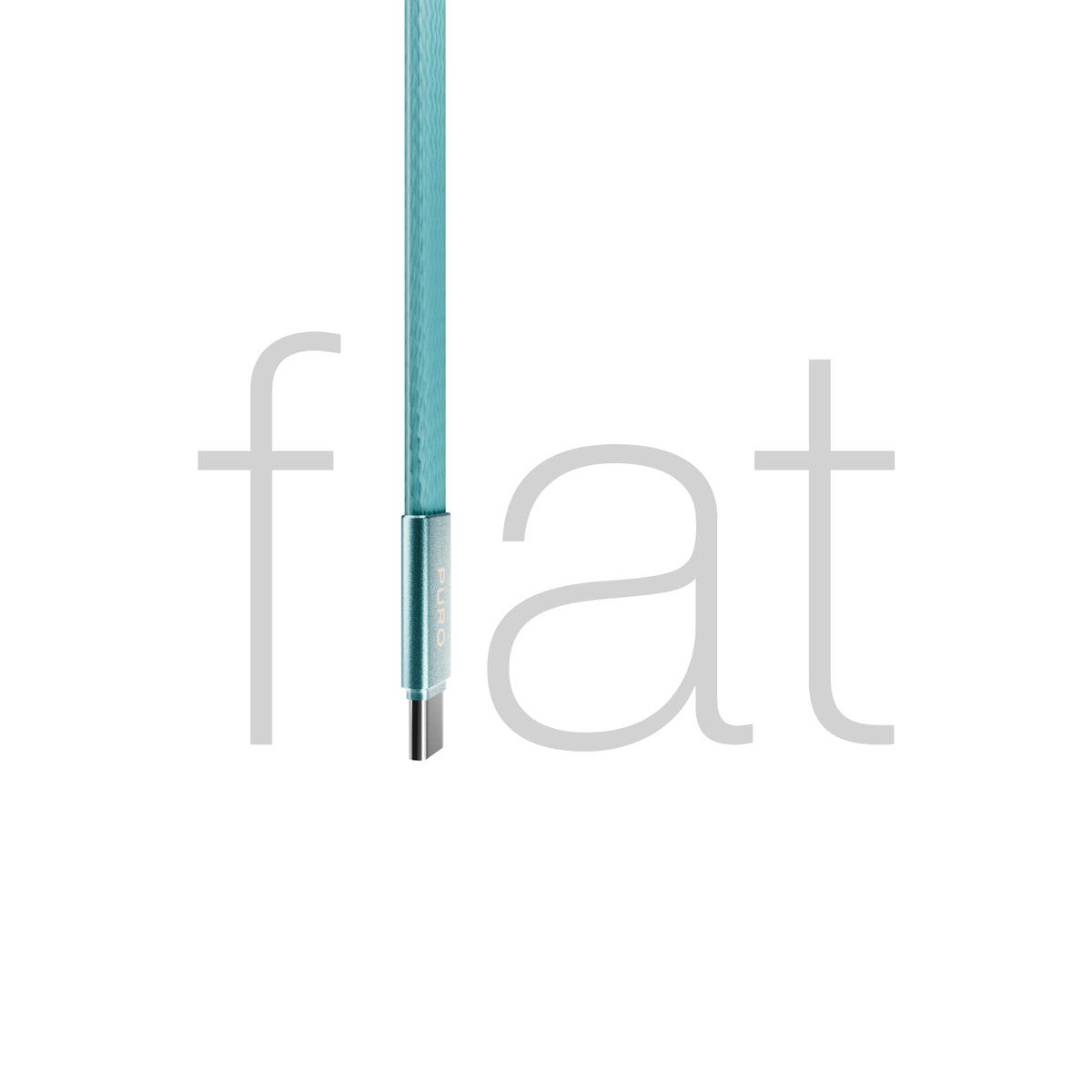 Slim braided fabric cable, USB-C 2.0 to USB-C 2.0, 1m