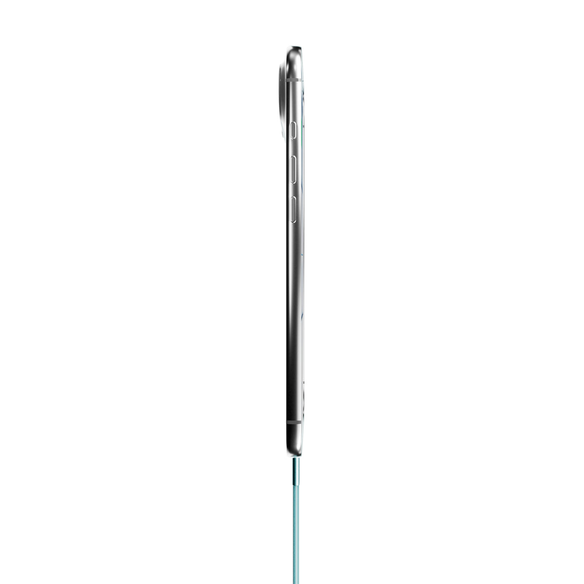 Slim braided fabric cable, USB-C 2.0 to USB-C 2.0, 1m