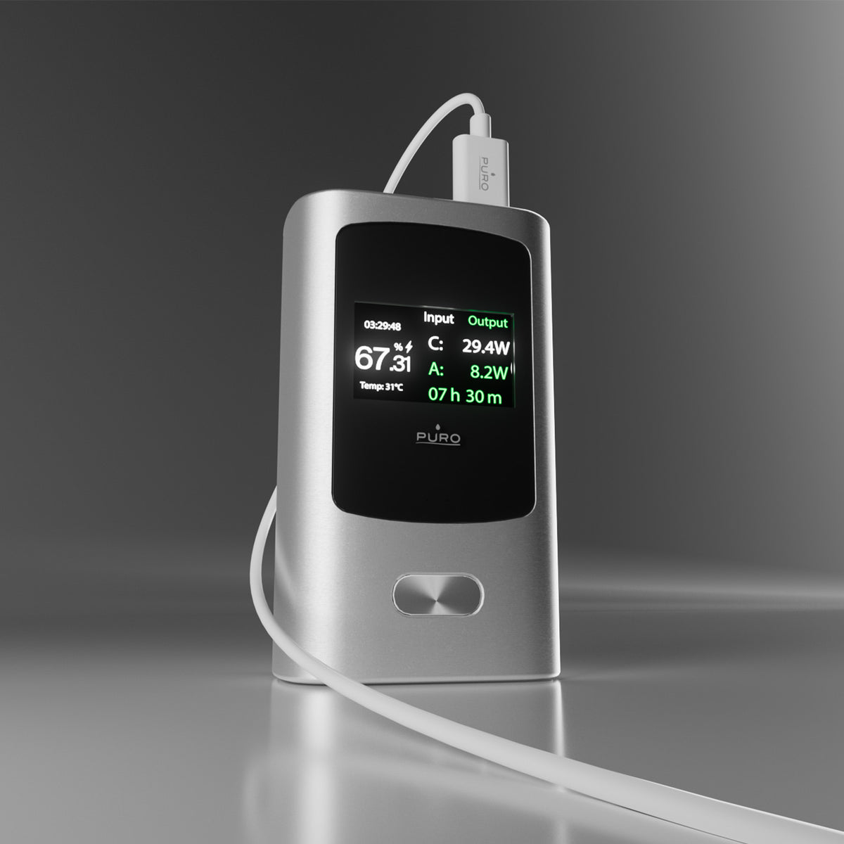 10000 mAh 45W Power Bank with Display