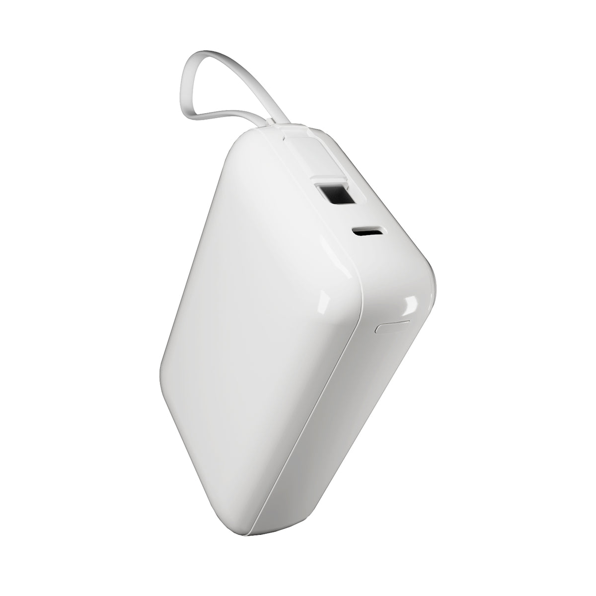 Puro Power Duo 20 20,000 mAh 45 W power bank with LCD and built-in USB-C cables