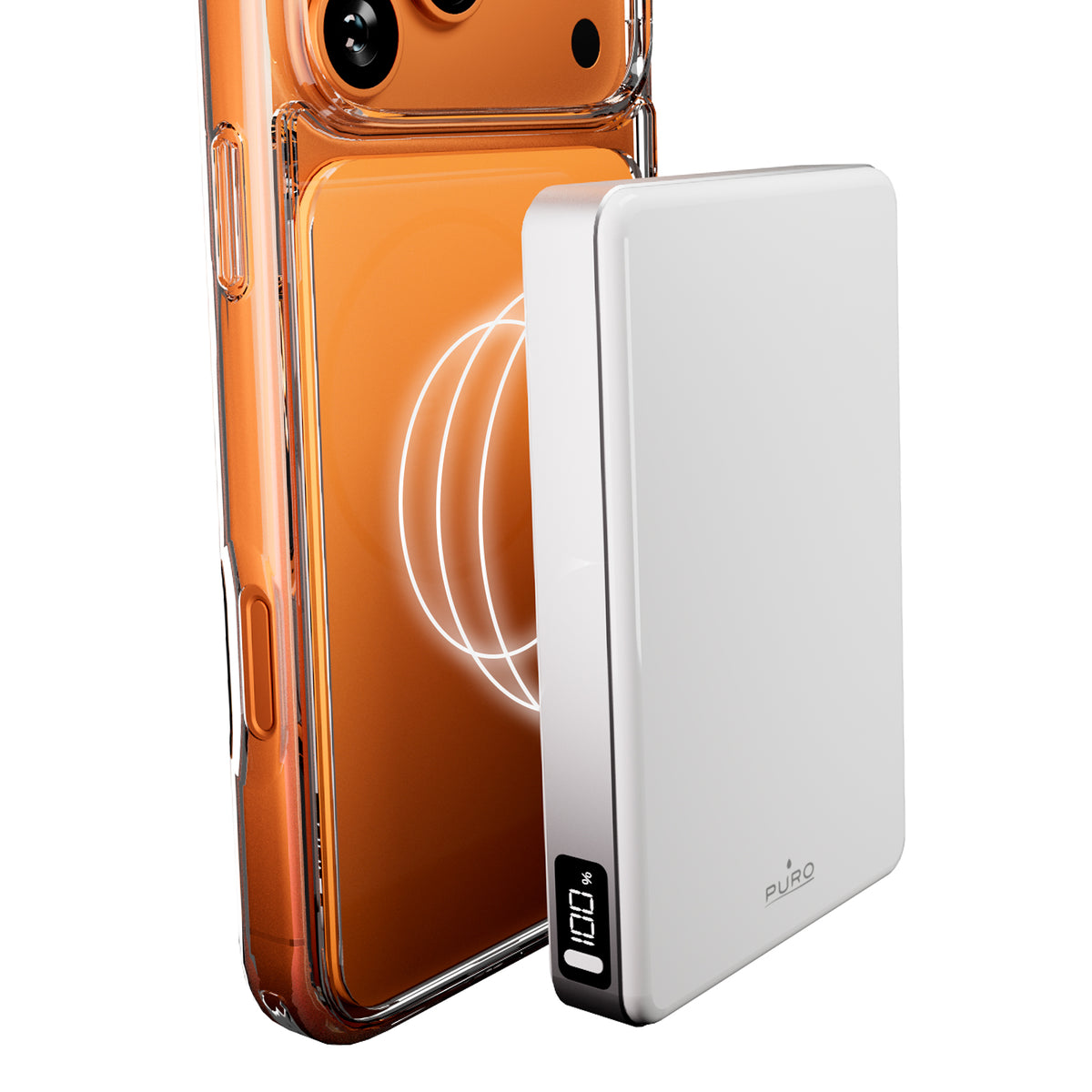 Power bank magnetico Qi2.2 10000 mAh con display