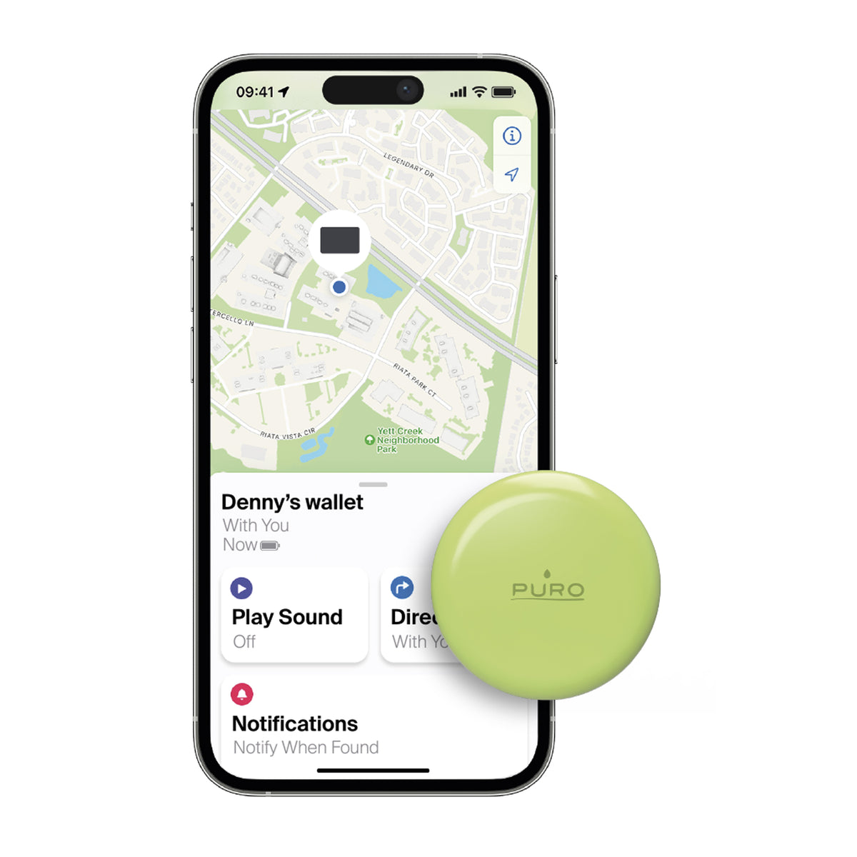 Smart Tracker Find Me Mini, compatibile con Apple Dov'è