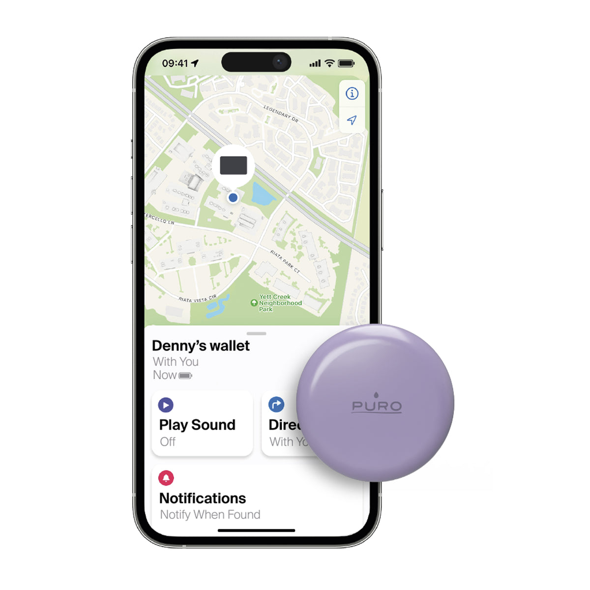 Smart Tracker Find Me Mini, compatibile con Apple Dov'è