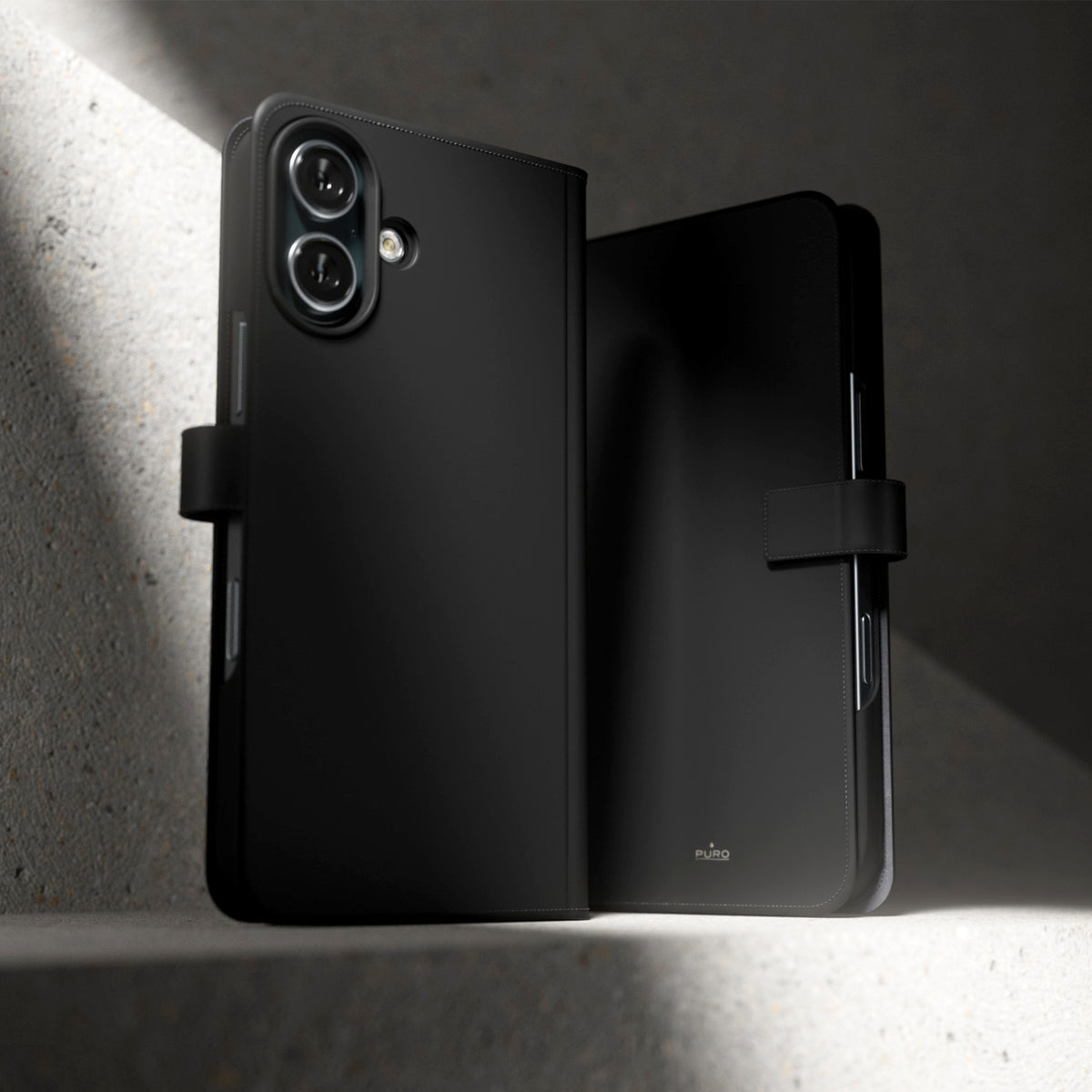 Custodia Wallet Stand per iPhone 16 Plus