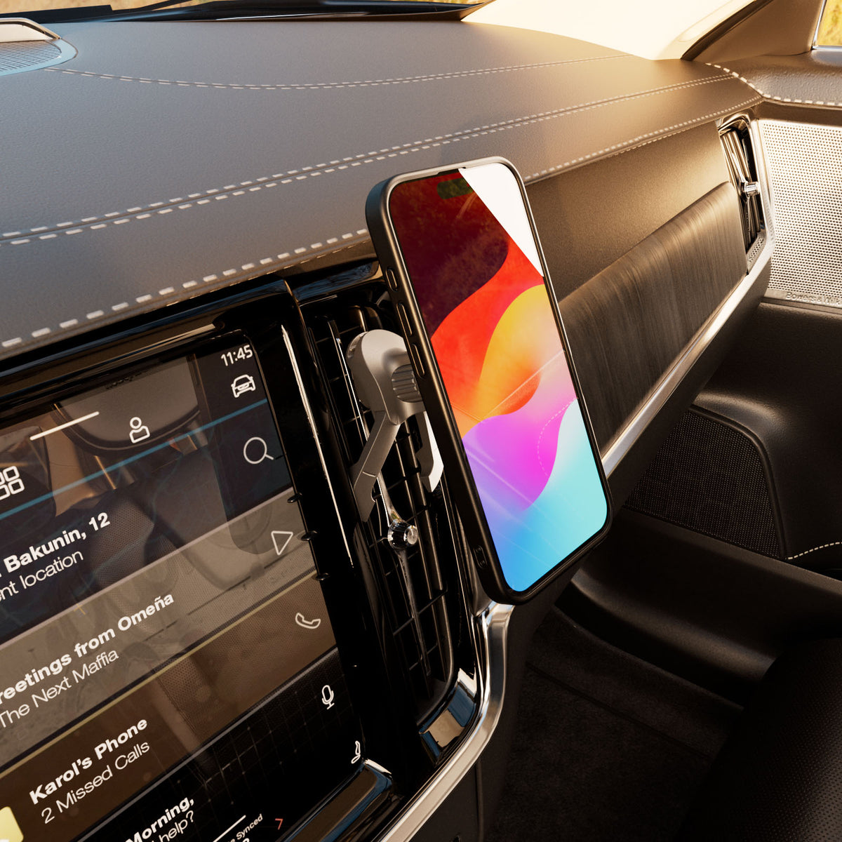 Mag Holder Car Phone Holder Compatible with MagSafe Charging