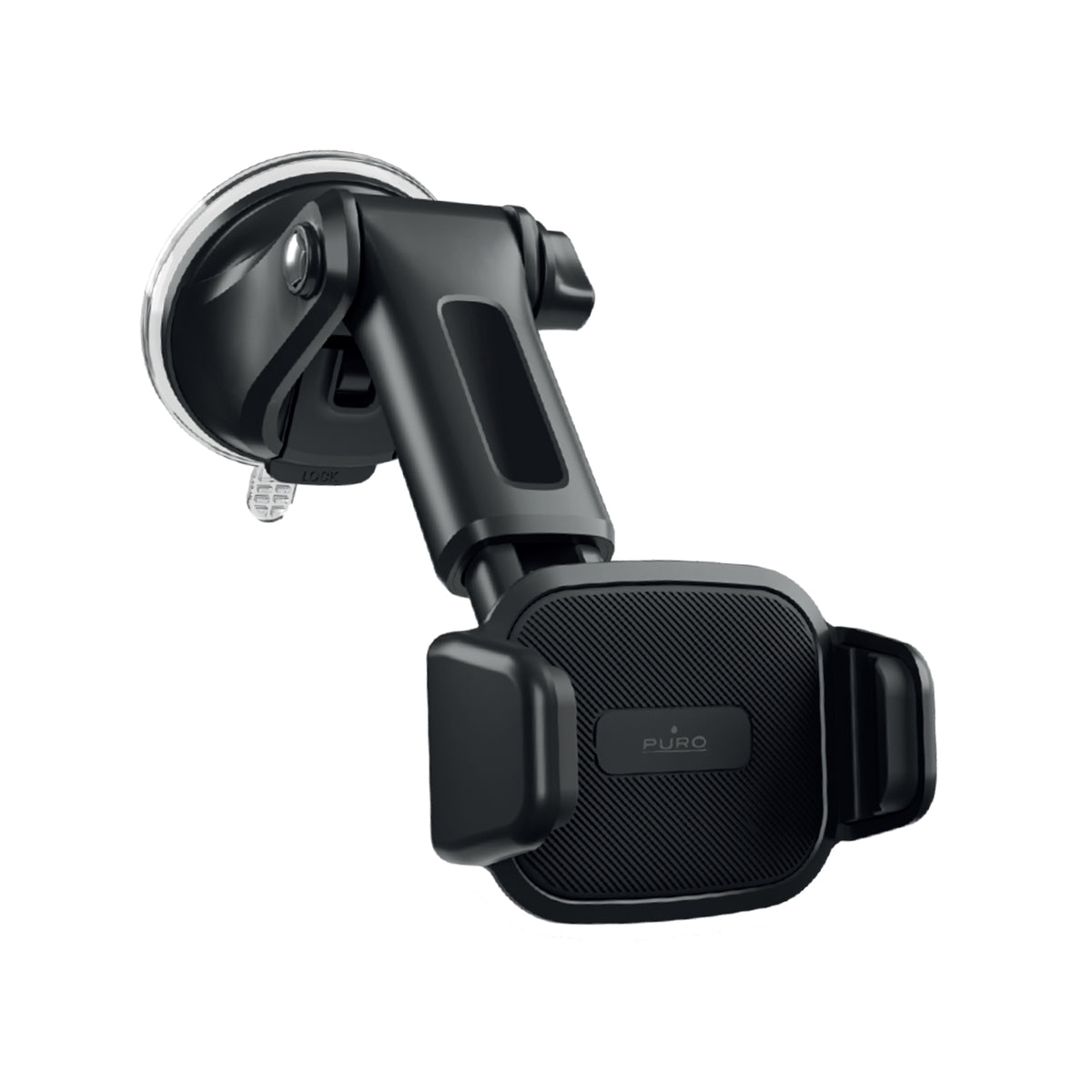 Road Grip Flex car holder with suction cup for windshield and dashboard, 360° rotation