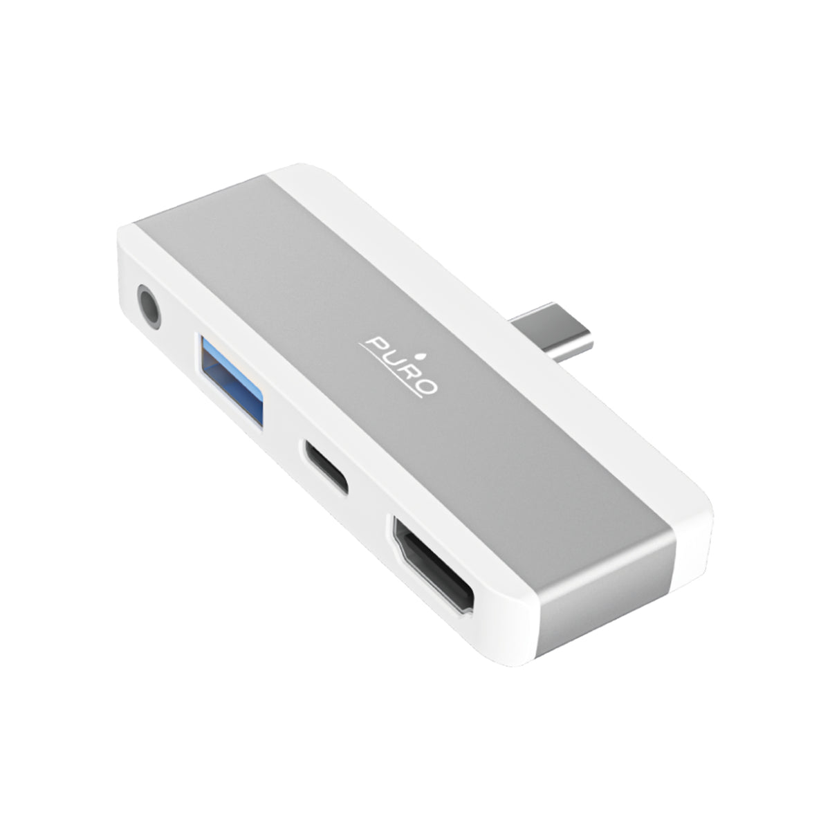 4-in-1 USB-C hub with 4K HDMI port for smartphones, tablets and laptops