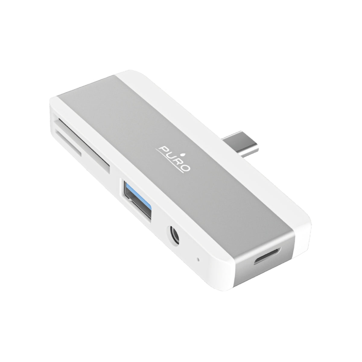 Hub USB-C 5 in 1 con slot per SD e MicroSD, per smartphone, tablet e laptop