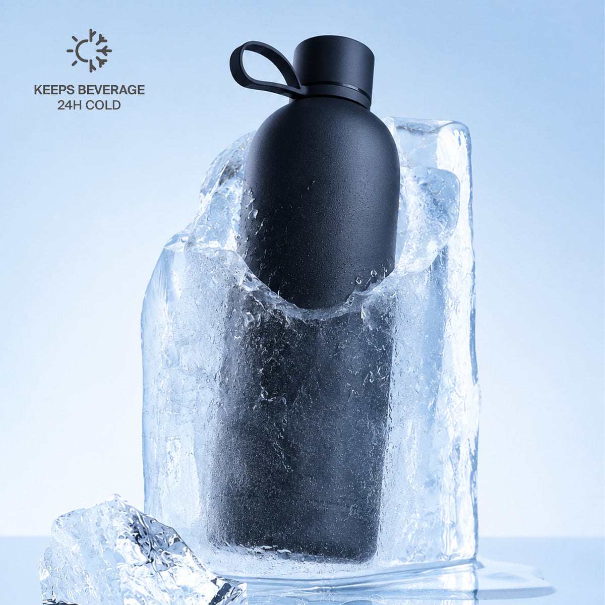 Borraccia termica ermetica 500ml “Hydro 5” in acciaio inossidabile