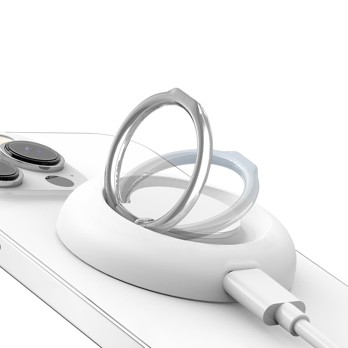 Magnetic charging ring Mag Loop Pro with stand function