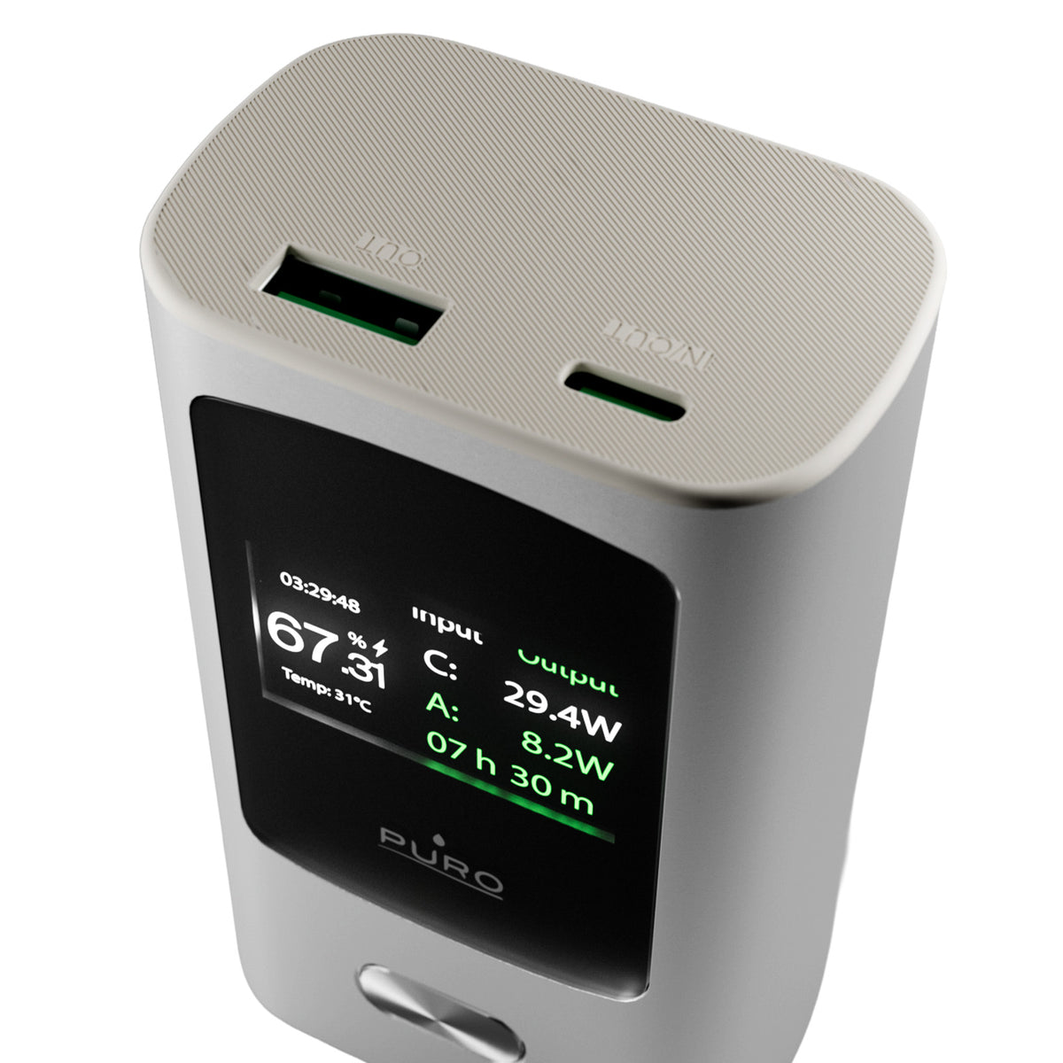 10000 mAh 45W Power Bank with Display