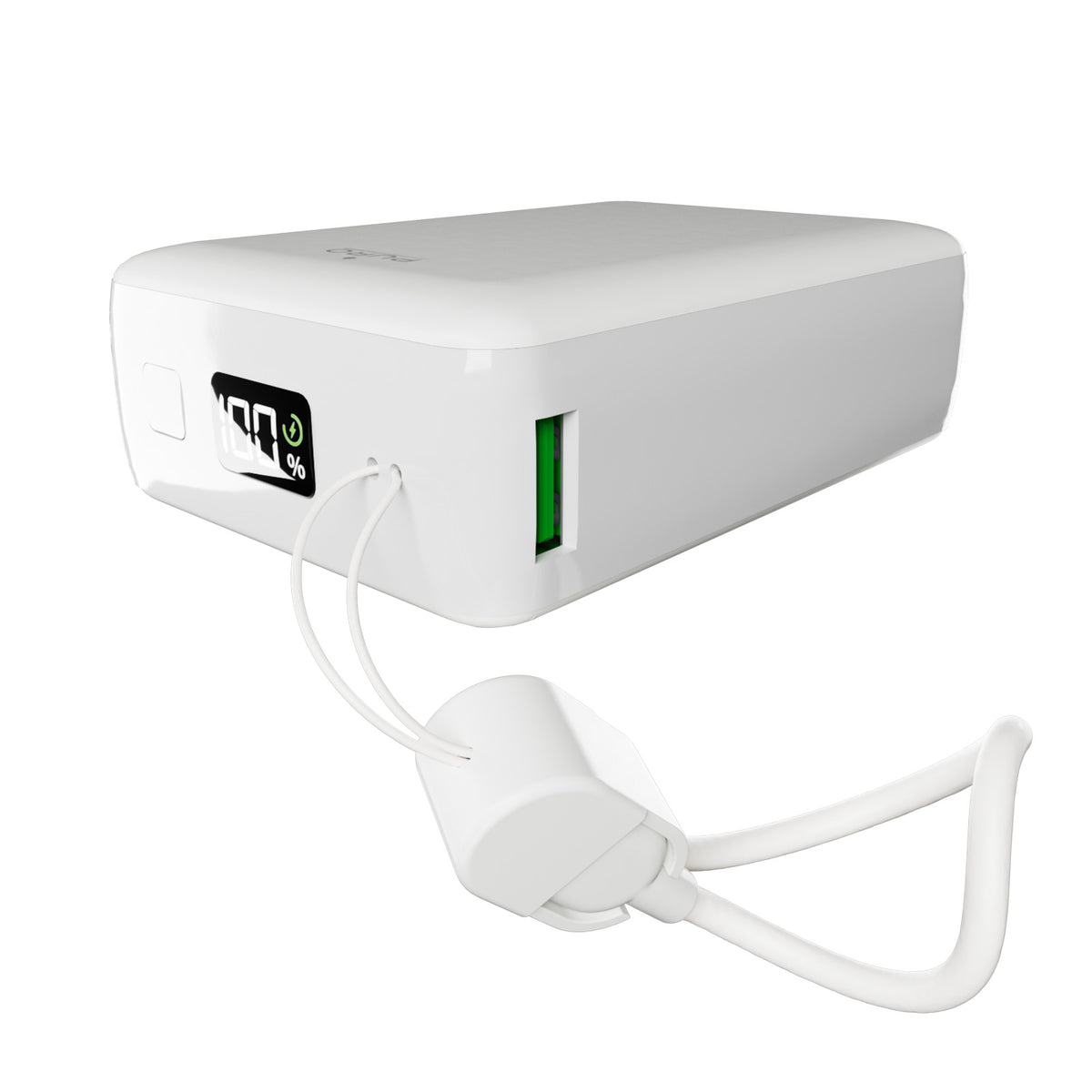 Mini Power Bank "Power Cube 20" 20000 mAh avec écran LCD intégré et câble USB-C