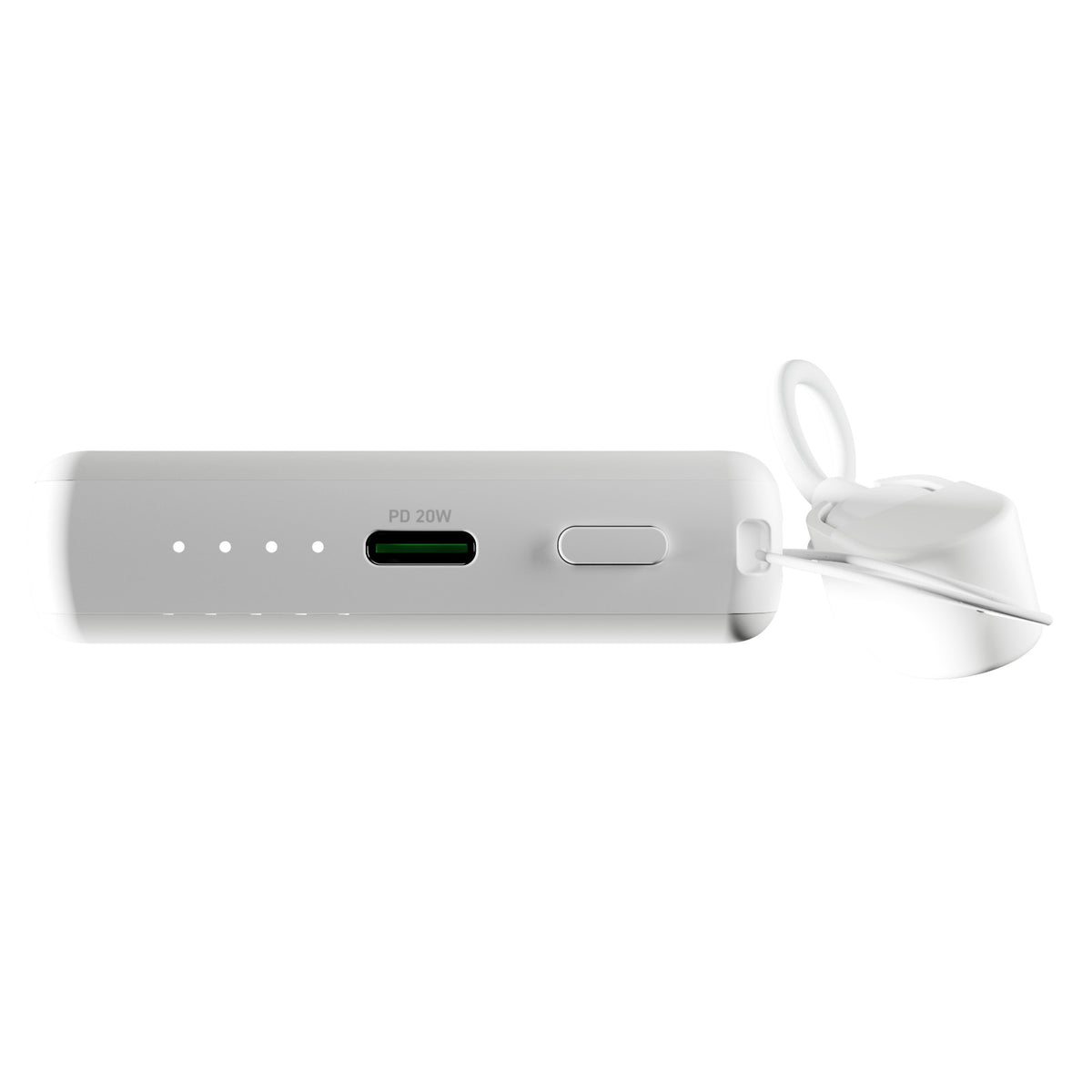 Batterie externe "Power Cube 5" 5000 mAh avec port USB-C et câble amovible