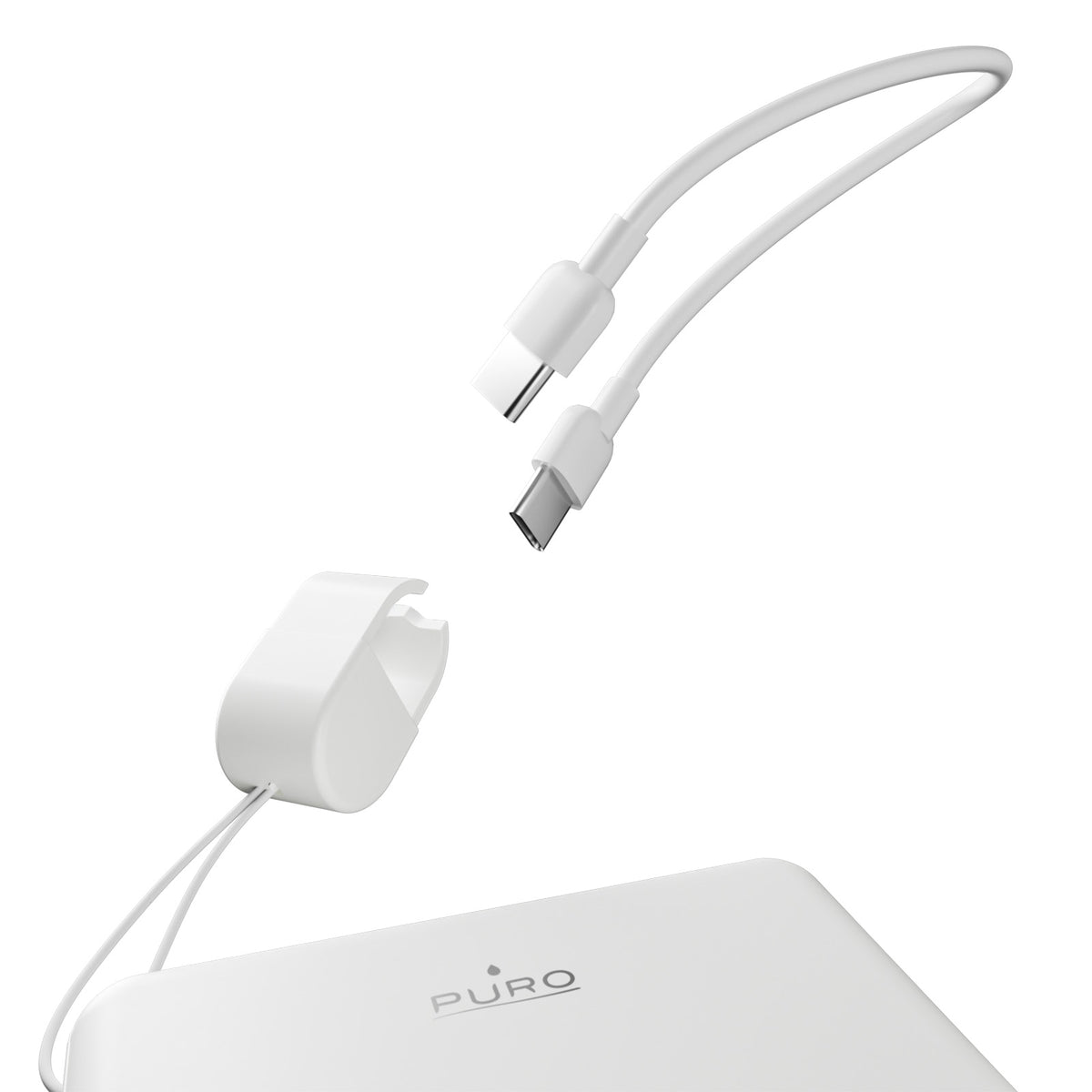 Batterie externe "Power Cube 5" 5000 mAh avec port USB-C et câble amovible