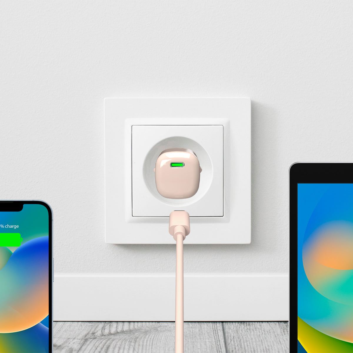 Caricabatterie da parete con tecnologia GAN da 20W con porta USB-C