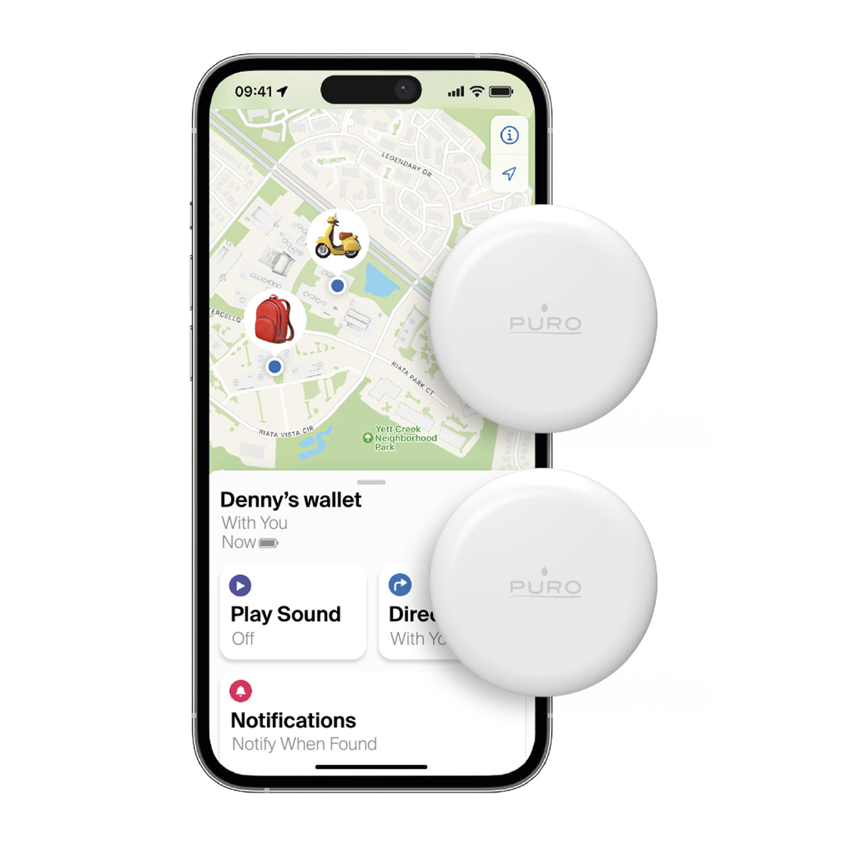Smart Tracker Find Me Mini Kit, compatibile con Apple