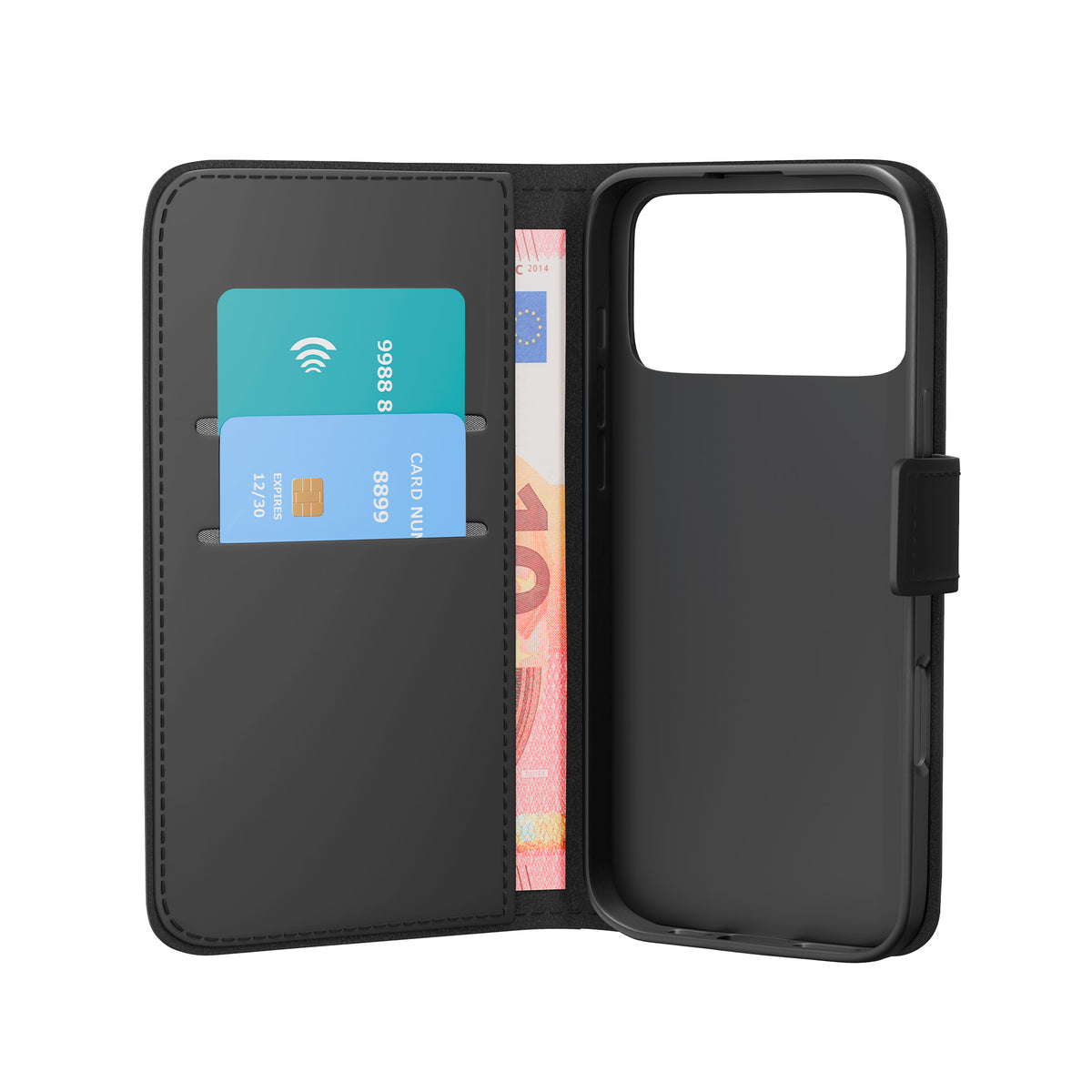 Custodia Wallet Stand per iPhone 18 Pro Max/17 Pro Max