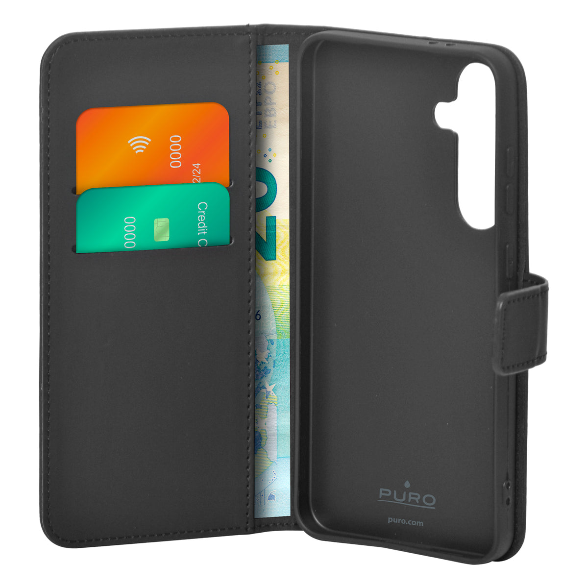 Custodia Wallet Stand per Samsung Galaxy S24+