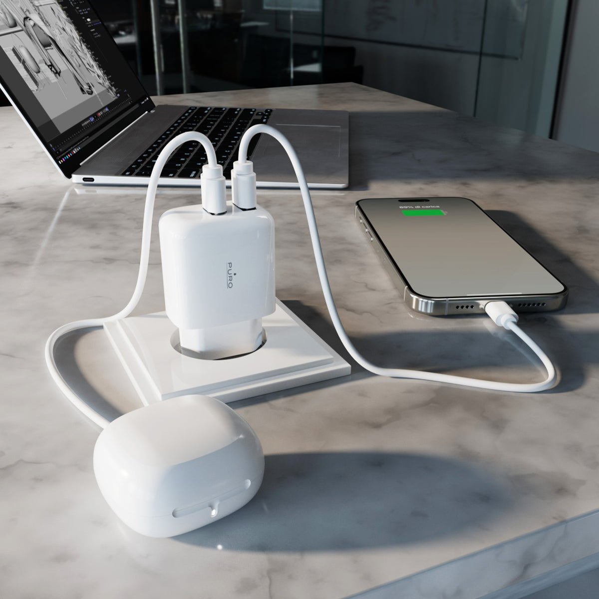 Wall charger DAILY 2 USB-A, 10W