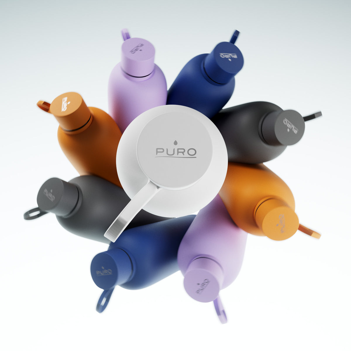 Borraccia termica ermetica “Hydro 7” da 750ml, in acciaio inossidabile, effetto soft-touch